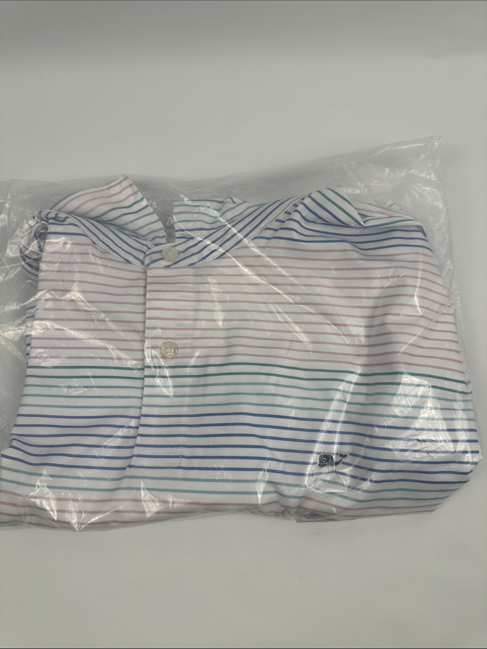 Vineyard Vines Men's Multistripe Button-Down Shirt in Blue, Pink, Green W0230